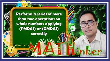 Math 5 - Perform series of Operation PMDAS GMDAS