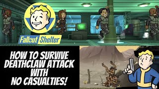 Fallout Shelter | HOW to survive a DEATHCLAW attack with NO Casualties