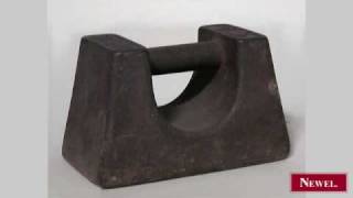 Antique English Victorian iron 7 pound scale weight with