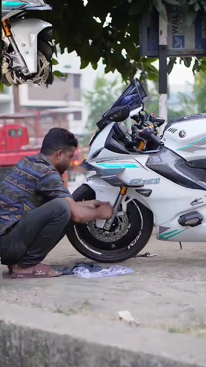 R15 v4 Racing Fender Installed🔥 #shortvideo #modifiedbike #modified #bike #youtubeshorts #r15mv4