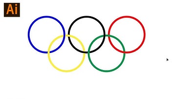 Draw Olympic Rings in Adobe Illustrator
