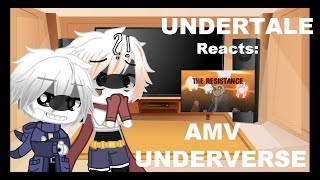 // UNDERTALE REACTS:  [UNDERVERSE AMV] THE RESISTANCE // AU // Resimi