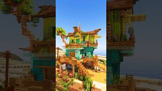 Minecraft: Tropical House Build #shorts