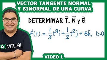 Vector tangente unitario normal y binormal unitario de una curva 1 | Vitual Universitario