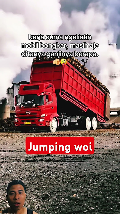 TRUCK JUMPING #automobile #storywa #driver #trukoleng #cinematic #truckmania #trucksawit