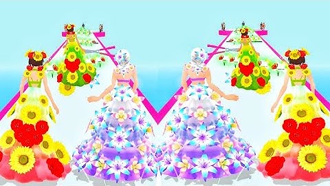 Flower Dress Run 👸👗🌹 New Game All Levels Gameplay Trailer Android, ios 🌹