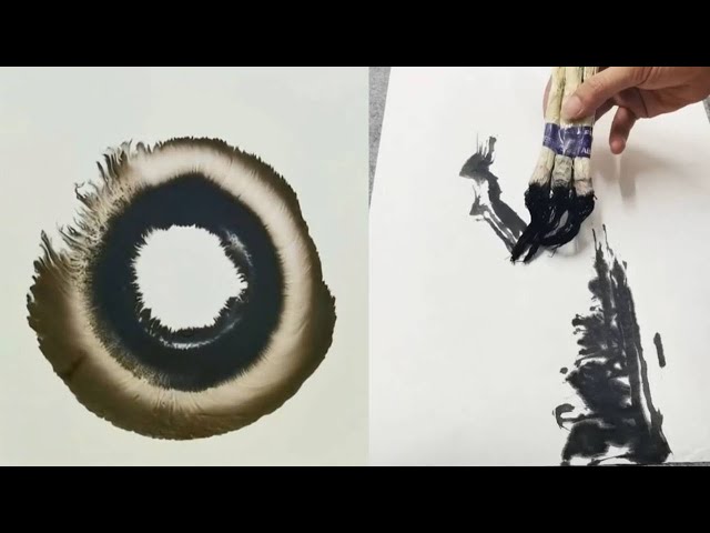 【真作】掛軸　墨画　瓜図　一心は岩をも通す　禅語入　文人画風　思想的禅画　W42 sddefault.jpg
