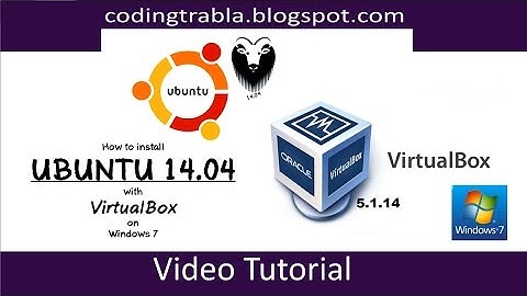 How to install Ubuntu 14.04  with VirtualBox on Windows 7 byVS
