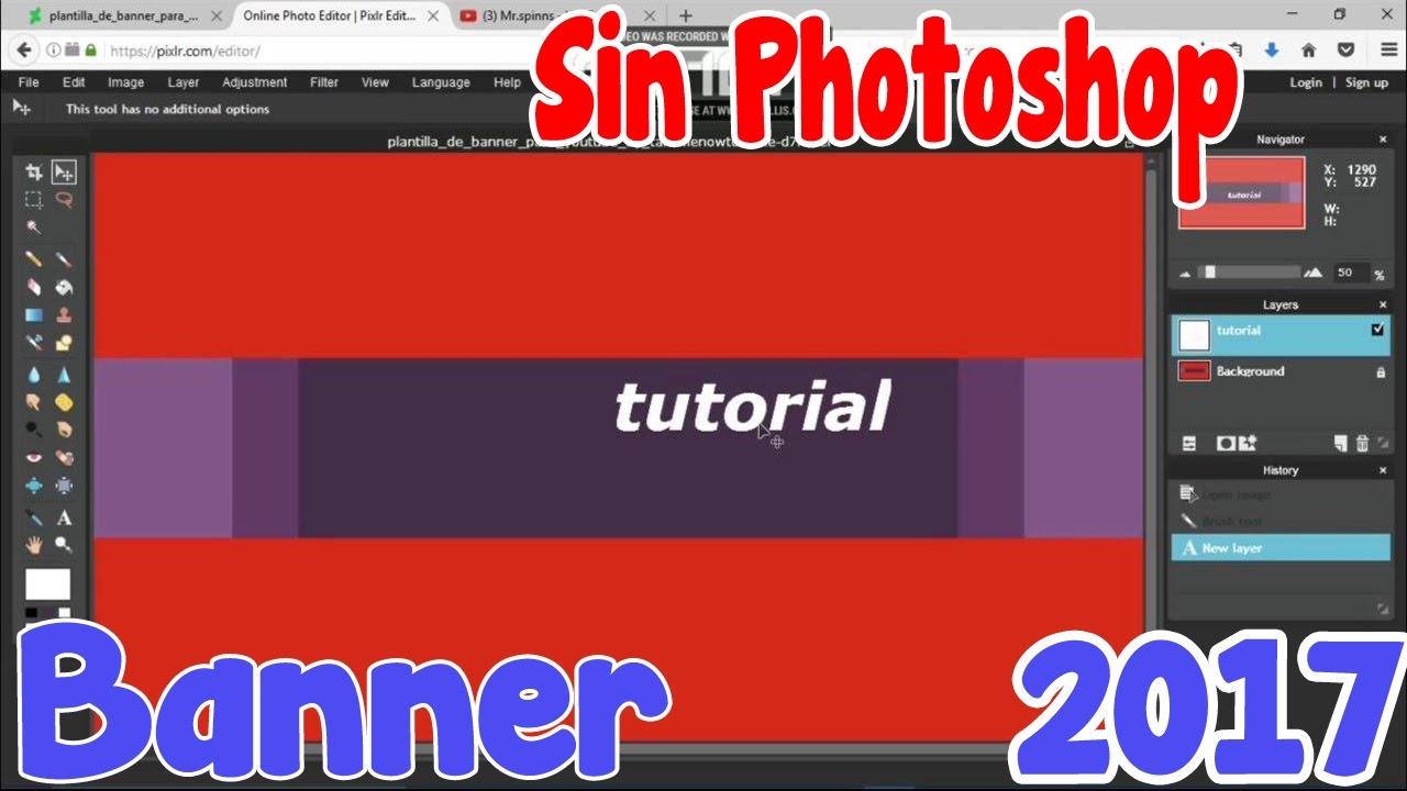 Banner para Youtube 2017 (Sin Photoshop) **FACIL** - YouTube