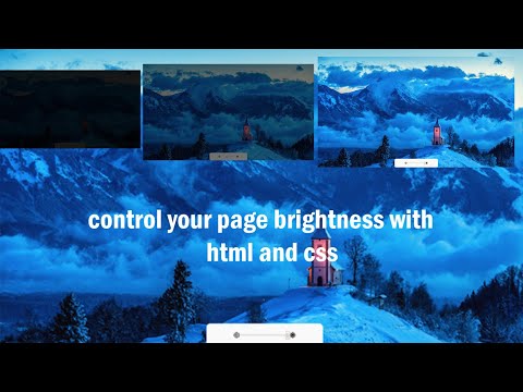 javascript brightness controler || custom brightness controler || HTML CSS JAVASCRIPT