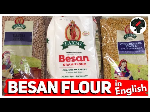 Vídeo: O que é farinha de besan em inglês?