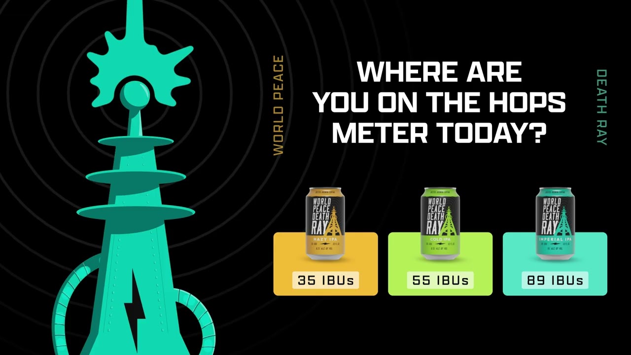 Bristol Brewing: World Peace Death Ray Hops Meter