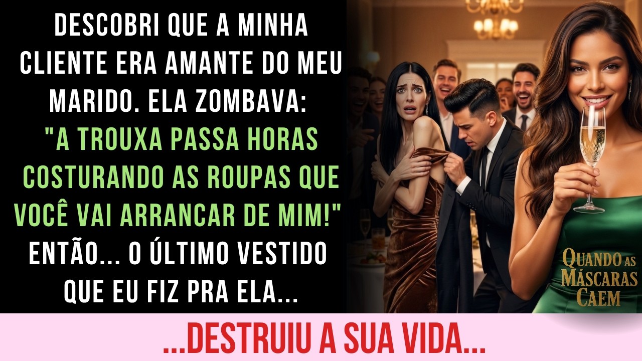 Na noite em que o vestido da amante do meu marido se desfez diante da fábrica, eu sabia o que estava a fazer. Horas antes, o smartwatch dele tinha acendido com uma mensagem: "A tua mulher é uma...