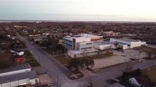 drone flying over Port Lavaca, Texas