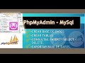 APRENDER MYSQL EN PHPMYADMIN - BASE DE DATOS - CONSULTAS EN UNA TABLA. EXPORTAR BASE DE DATOS.