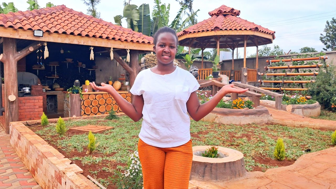 Visiting @Linet_ke Home Garden | Fruit Tree Farming 🌳 | Compound Progress