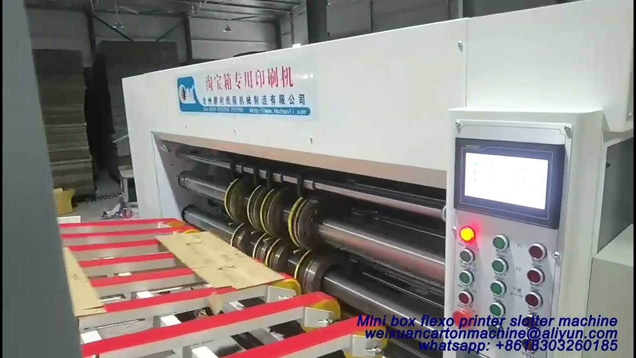 China small box printer slotter machine I mini box flexo printing slotting machine