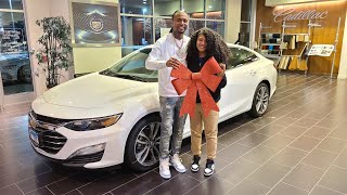 SURPRISING MY DAUGHTER WITH A BRAND NEW CAR VERY EMOTIONAL SHE CRIED ❤