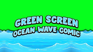 Green Screen - Ocean Wave Comic (GST)