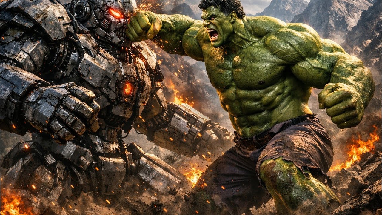 Hulk vs The Giant Robot – Epic Battle Begins!”