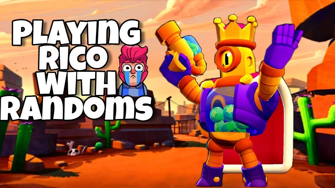 Rico Gameplay with randoms in Heist And Brawl Ball | Rico Robo retreat is OP