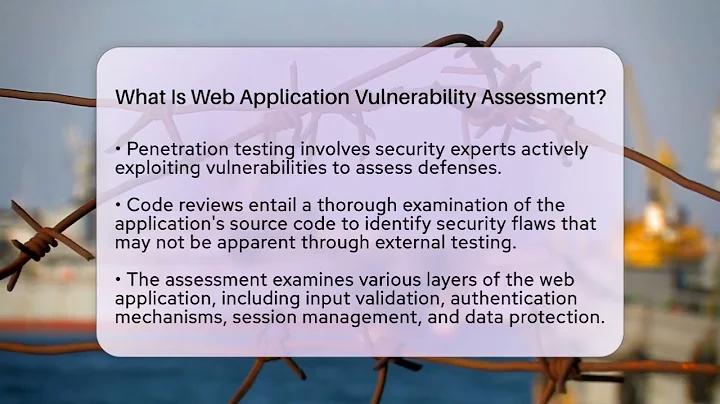 What Is Web Application Vulnerability Assessment? - SecurityFirstCorp.com