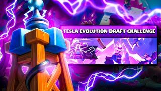 Celebrity Tesla EVOLUTION Draft Challenge in Clash Royale! Wealth