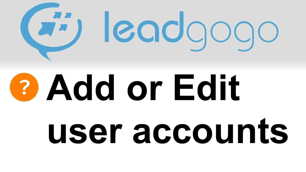How to add and edit user accounts - YouTube
