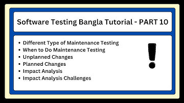 ISTQB Chapter 2 (Part 10) Maintenance Testing, Impact Analysis, Planned vs Unplanned Changes