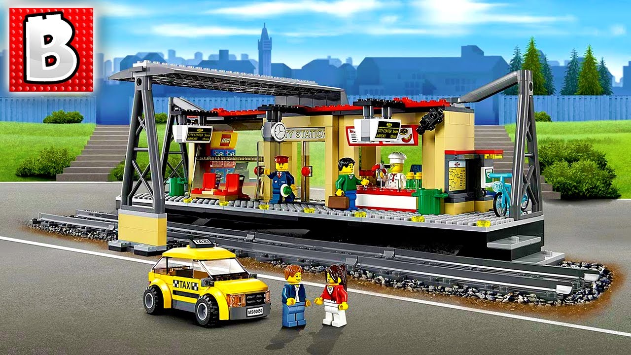 Lego Train Station Addition to our Lego City Set 60050 Unbox Build Lapse YouTube