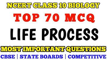 Best MCQ of Life Processes Full Chapter || MCQ Class 10 NCERT Science #cbse