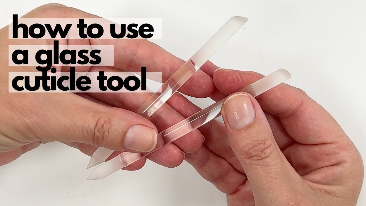 Glass manicure stick from Gladzy. New, more gentle technique. [Pro Nail Technician explains]