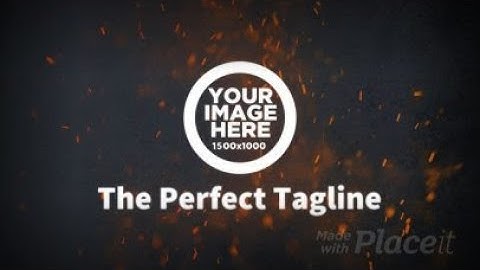 Intro Maker with Animated Fire Sparks