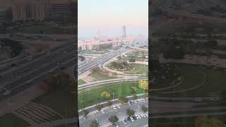 Dubai frame exit lift view coming down