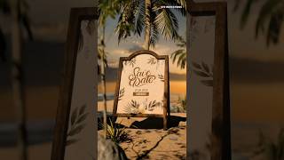 Luxury Save The Date 💍 | 3D Wedding Invitation Animation Video | Call 6362617878 #wedding #animation