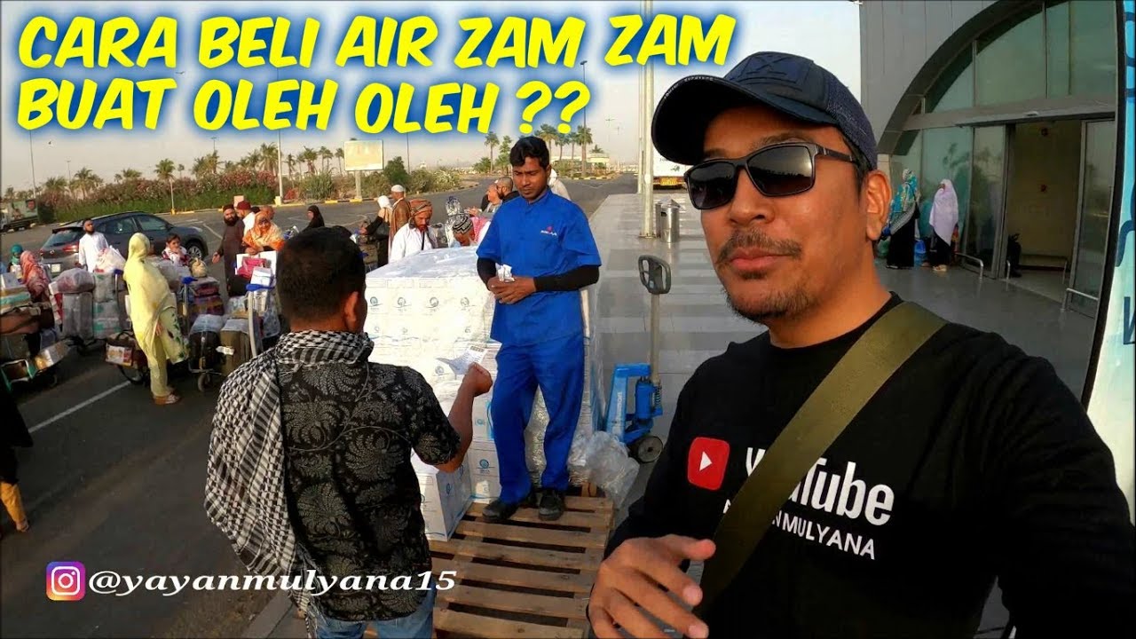 CARA BELI AIR ZAM ZAM DI AIRPORT BUAT OLEH OLEH