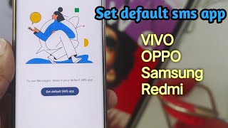 Set Default Sms App Ko Kaise Thik Kare