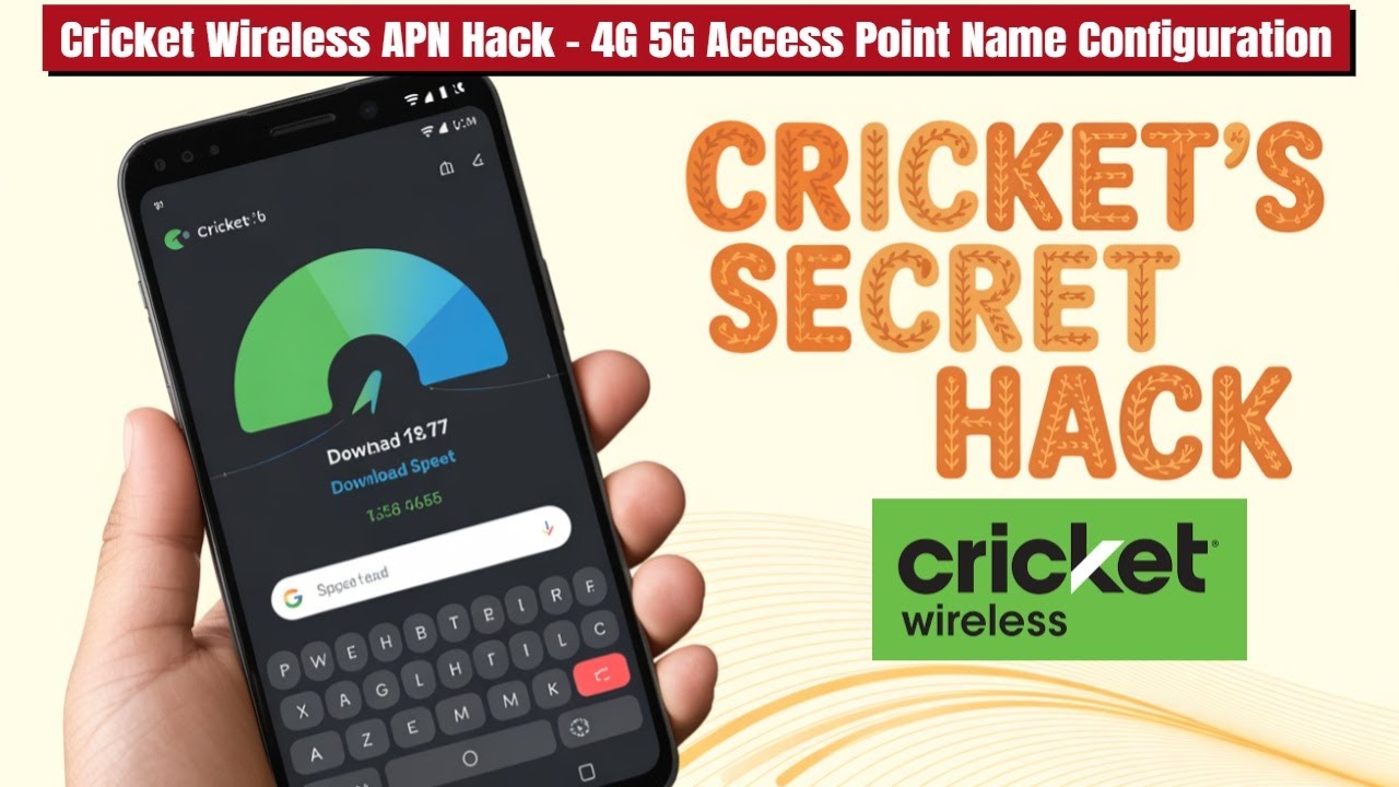 Cricket Wireless APN Hack - 4G 5G Access Point Name Configuration for iPhone and Android