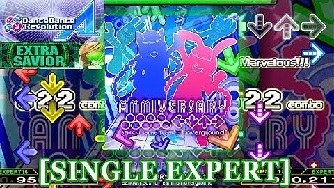 【DDR A (2018)】 ANNIVERSARY ∴∵∴ ←↓↑→ [SINGLE EXPERT] 譜面確認＋クラップ