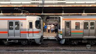 【JR東海】見納め⁉︎中央西線 211系と313系の連結作業
