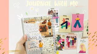 Journal with me ✍🏻🥤Neutral, brown theme