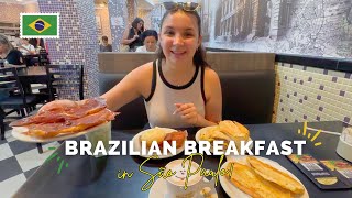 Brazilian Breakfast in a PADARIA in the heart of SÃO PAULO 🇧🇷