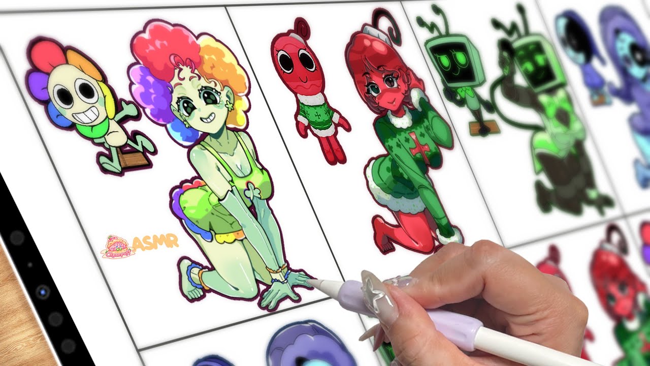 Drawing DANDY'S WORLD CHARACTERS But HUMAN👨🤩| Tok Tok iPad Drawing✏️