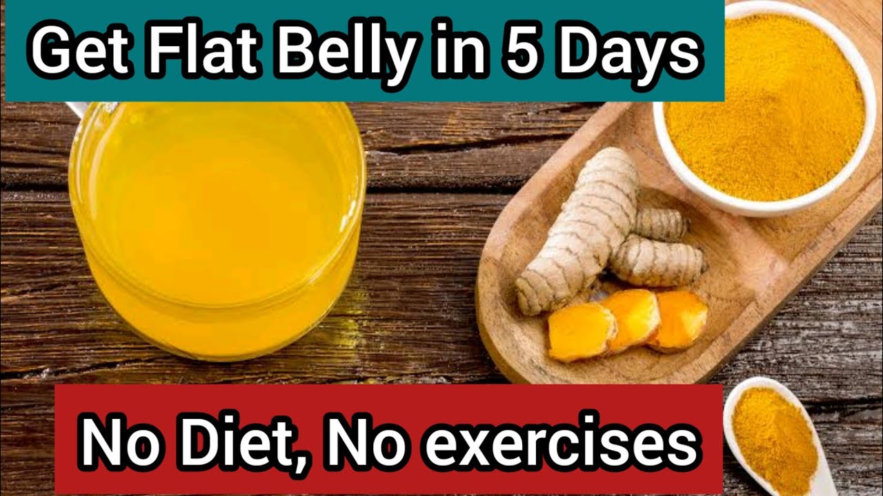 Belly Fat lose Turmeric tea weight lose in 5 Days YouTube