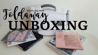 Unboxing of sizzix big shot foldaway