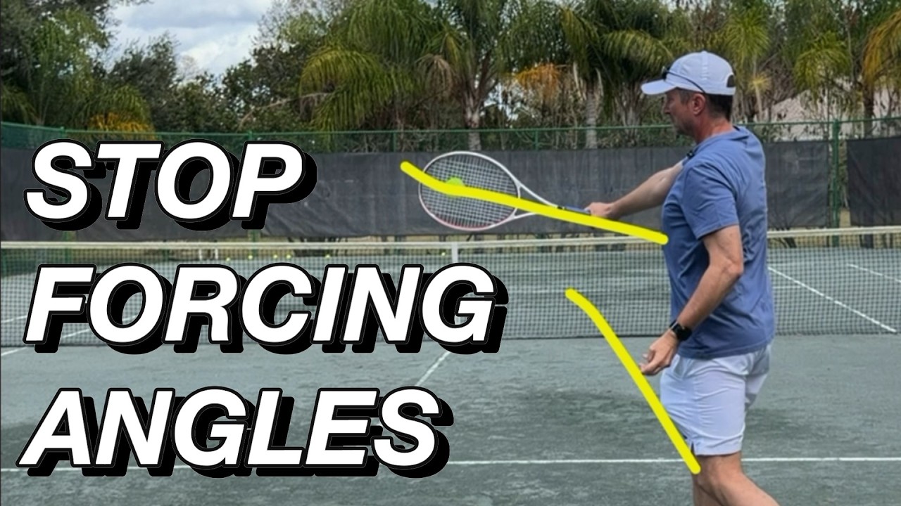 Stop Controlling Your Racket Angle in Tennis - YouTube