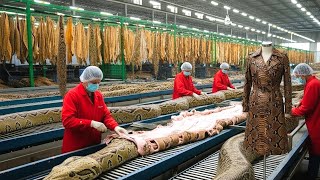 Snake Leather Factory Tour | $200,000 Trench Coats (Full Manufacturing Process)