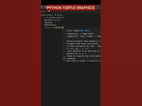 Best Python Turtle graphics || Tutorial of python graphics. || #viral # ...