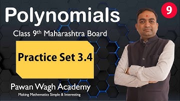 Polynomial Exercise 3.4 Class 9th Part 1