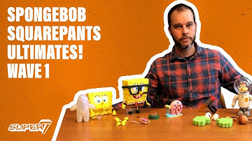 SpongeBob SquarePants & Sandy Cheeks ULTIMATES! Figures by Super7!